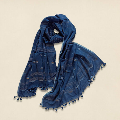 Cotton Khadi Jamdani Stole 3