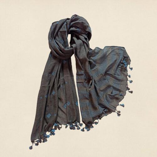 Cotton Khadi Jamdani Stole 2